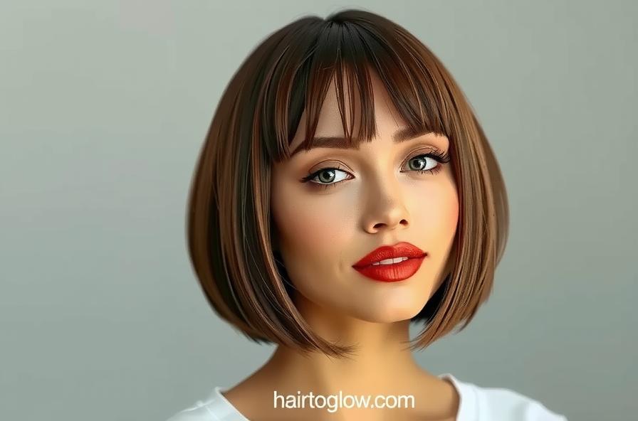 Short Blunt Bob with Bangs