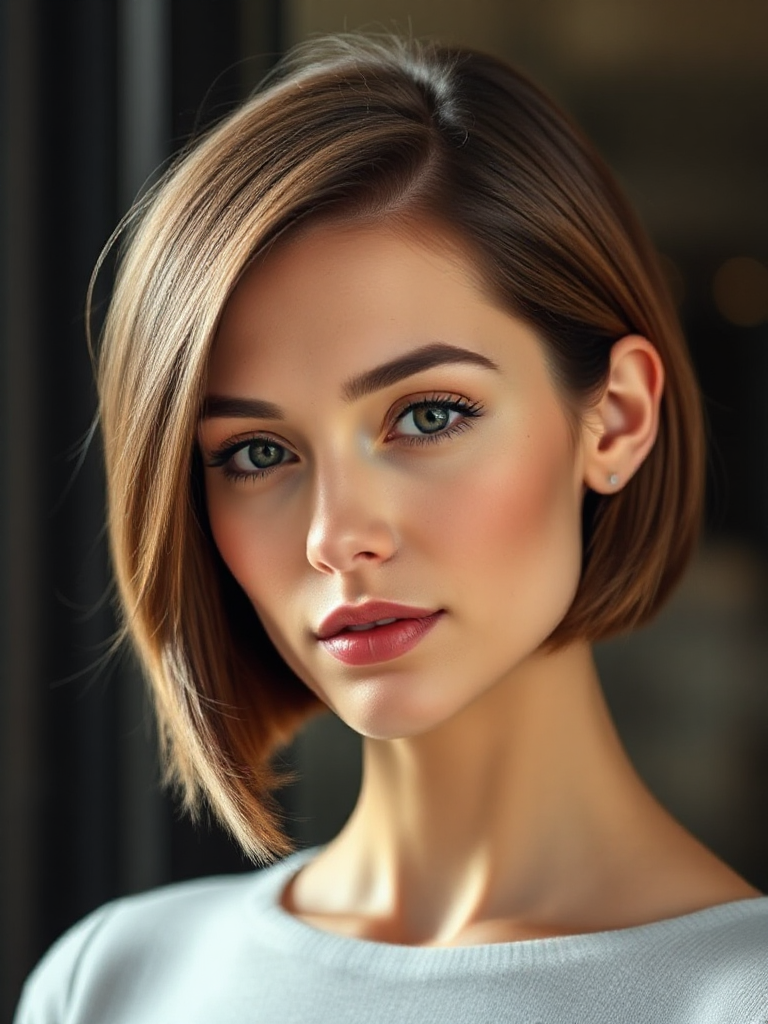 Short Haircuts with Side Bangs