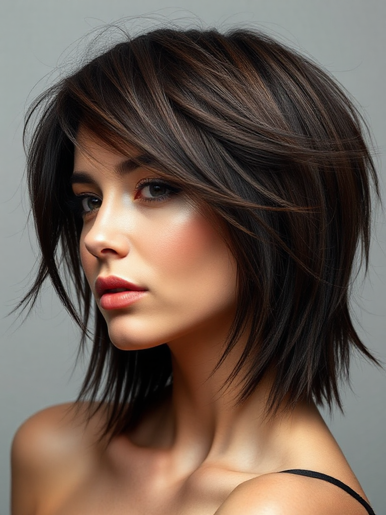 Short Haircuts with Side Bangs