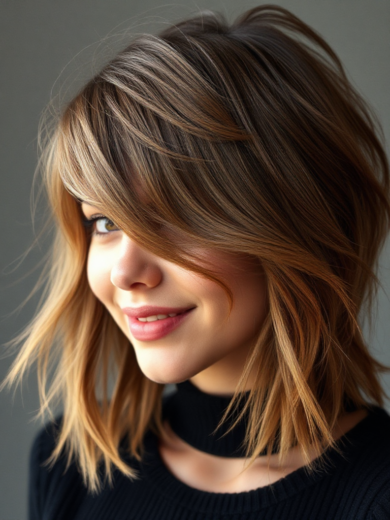 Short Haircuts with Side Bangs