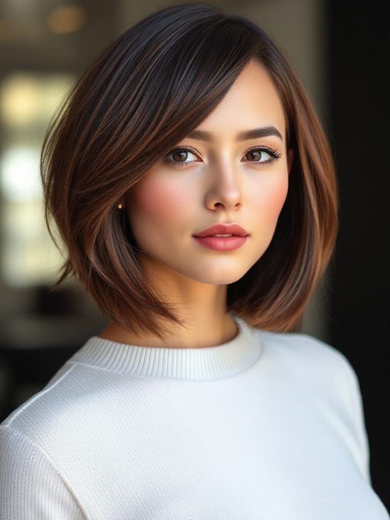 Short Haircuts with Side Bangs