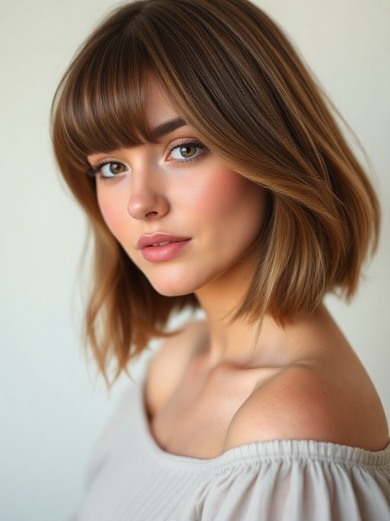 Short Haircuts with Side Bangs