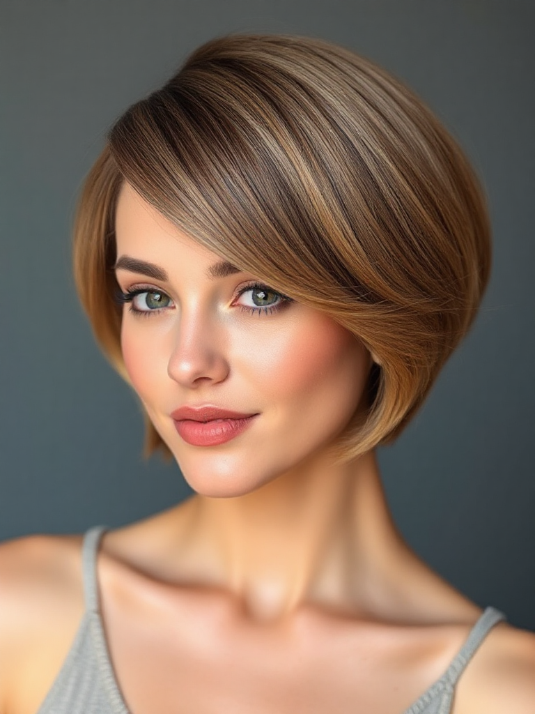 Short Haircuts with Side Bangs