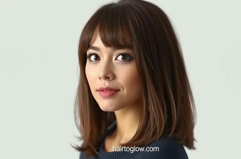 Shoulder-Length Hair with Bangs