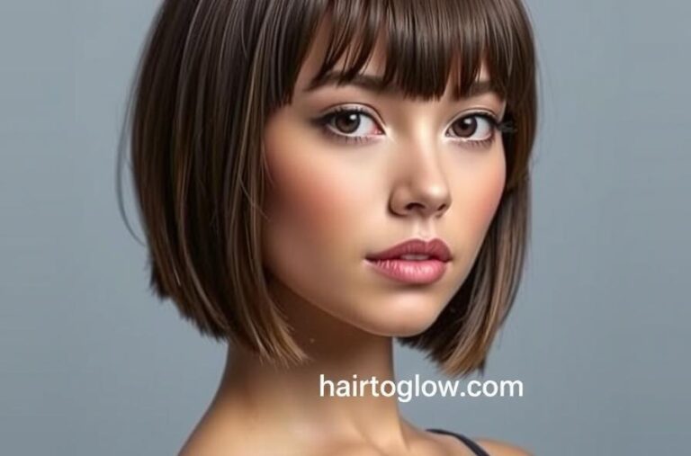 Chin-Length Bob with Bangs