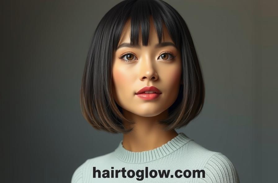 Chin-Length Blunt Bob