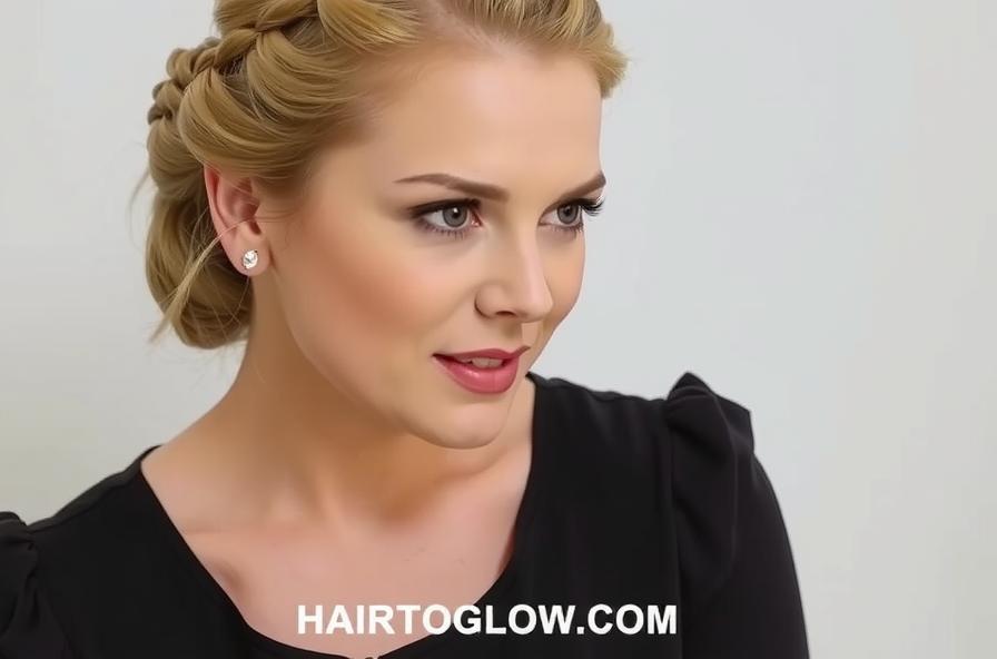 Braided Updo for Short Hair