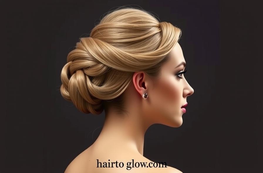 Twisted Updo for Formal Occasions