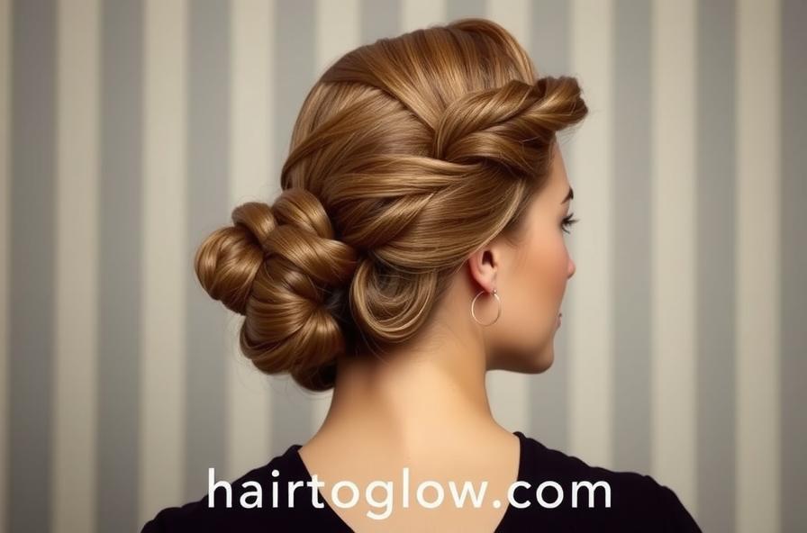 Vintage Updo with Waves