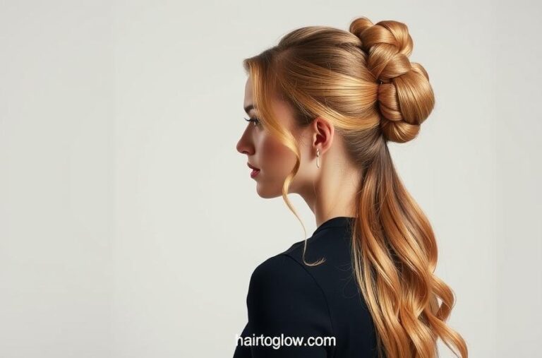 Messy Bun for Long Hair