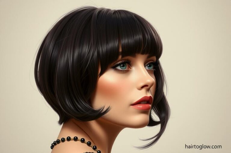 Flapper-Inspired Short Hair